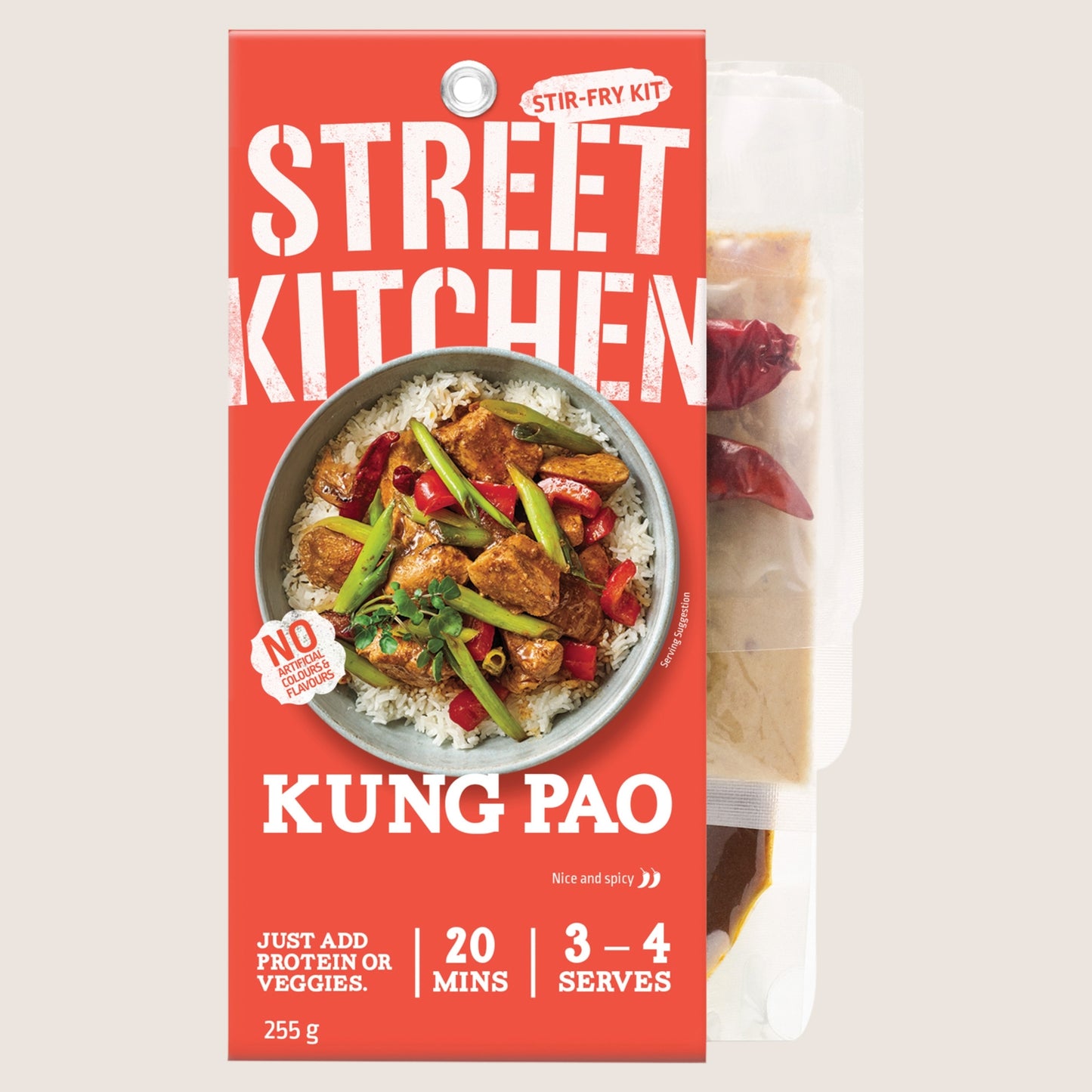 Street Kitchen Asian Stir-Fry Kit Kung Pao Chicken No Artificial Additives 255g