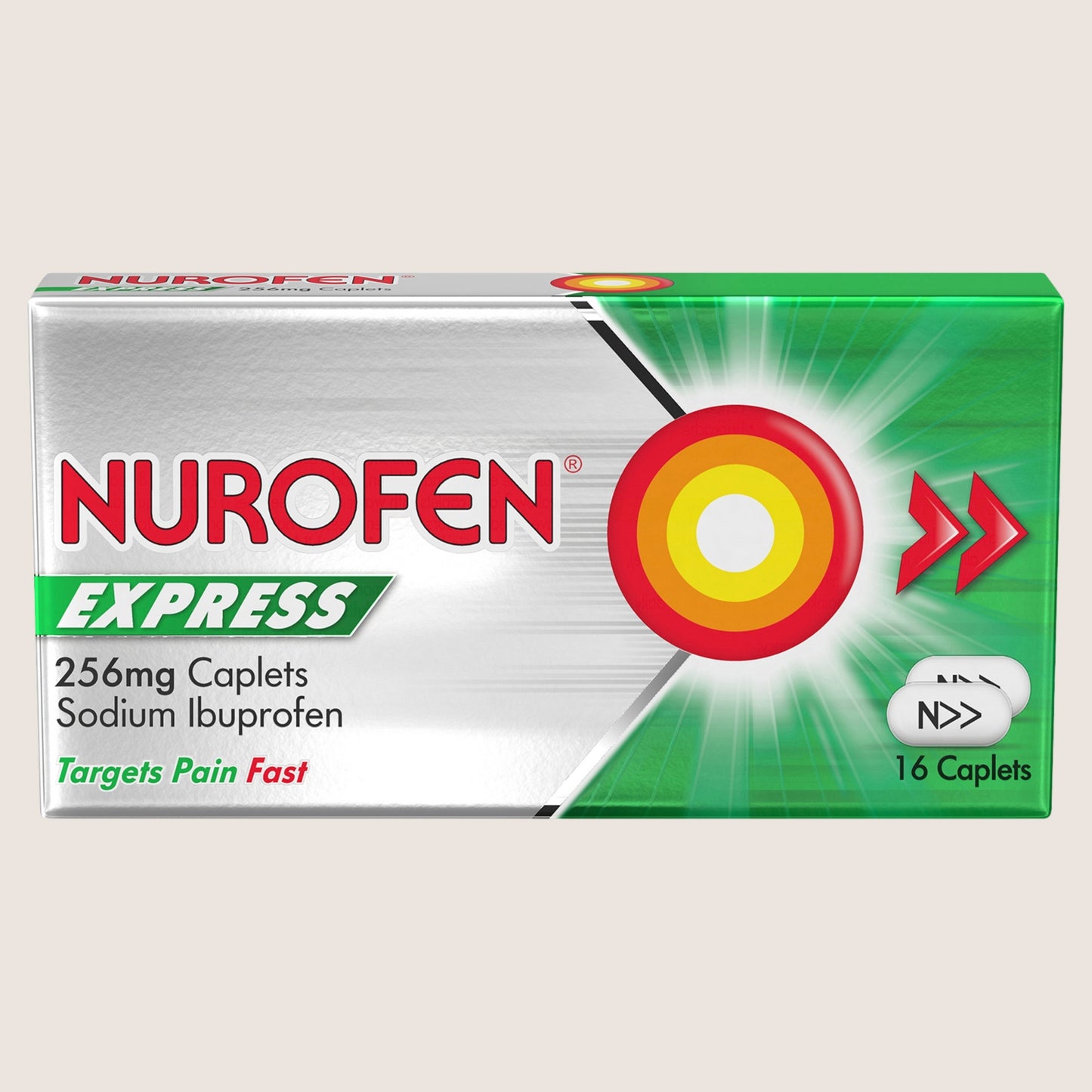 Nurofen Express 256mg Pain Relief Caplets x16 Fast Acting