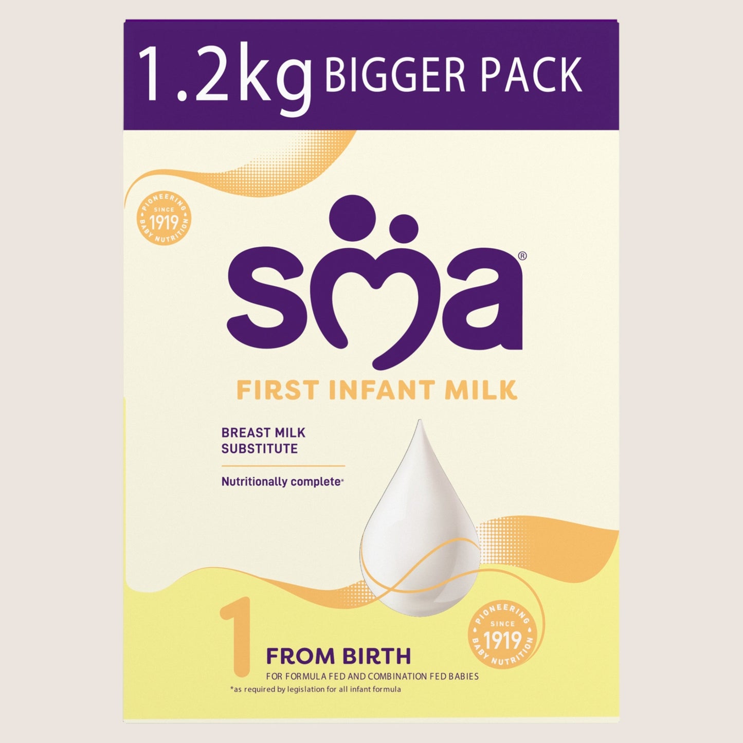 SMA ® 1 First Infant Baby Milk Formula Powder from birth Suitable from Birth 1.2 kg