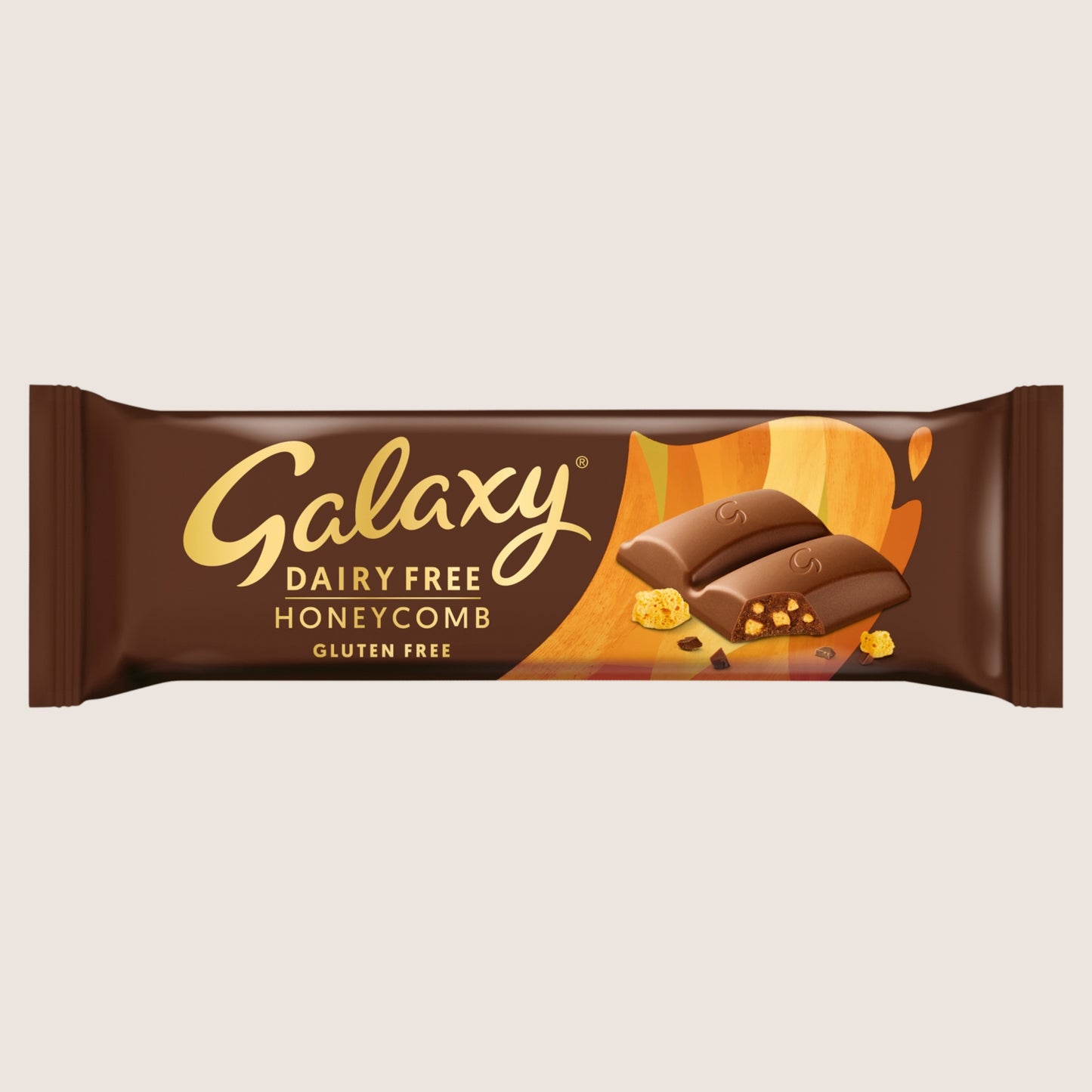 Galaxy Dairy Free & Vegan Honeycomb Chocolate Bar 40g