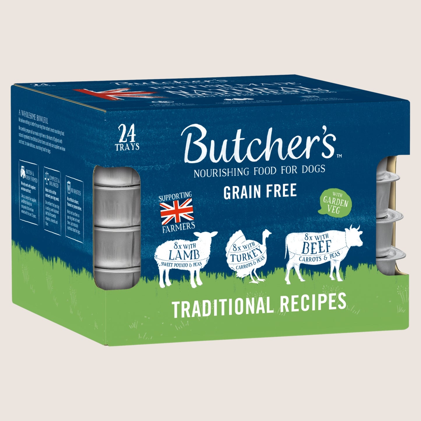 Butcher's Nourishing Food for Dogs Traditional Recipes No Artificial Additives 24 x 150g