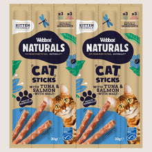 Webbox Naturals Cat Sticks with Tuna & Salmon No Artificial Additives 6 x 5g