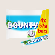 Bounty Coconut Chocolate Bar 4 Pack 4 x 57g