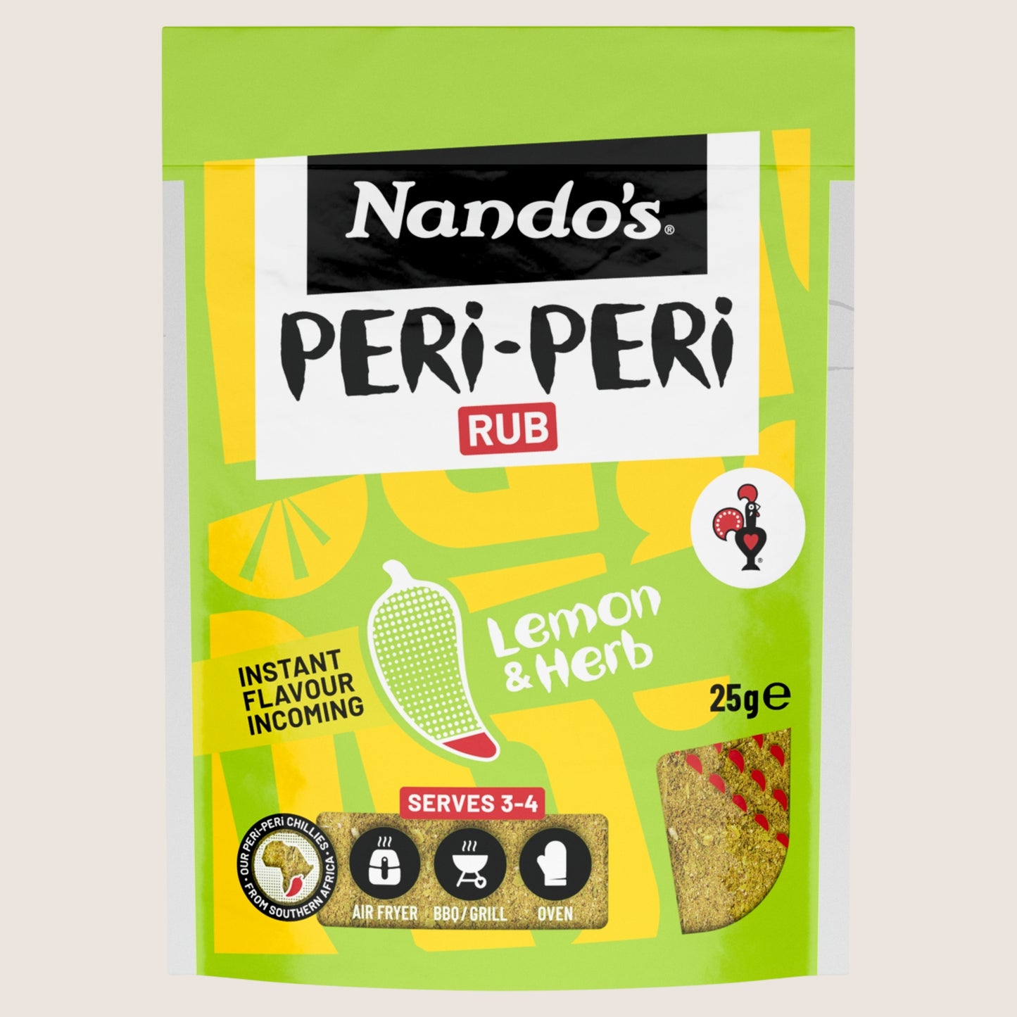 Nando's Lemon & Herb Peri-Peri Rub Halal Certified 25g