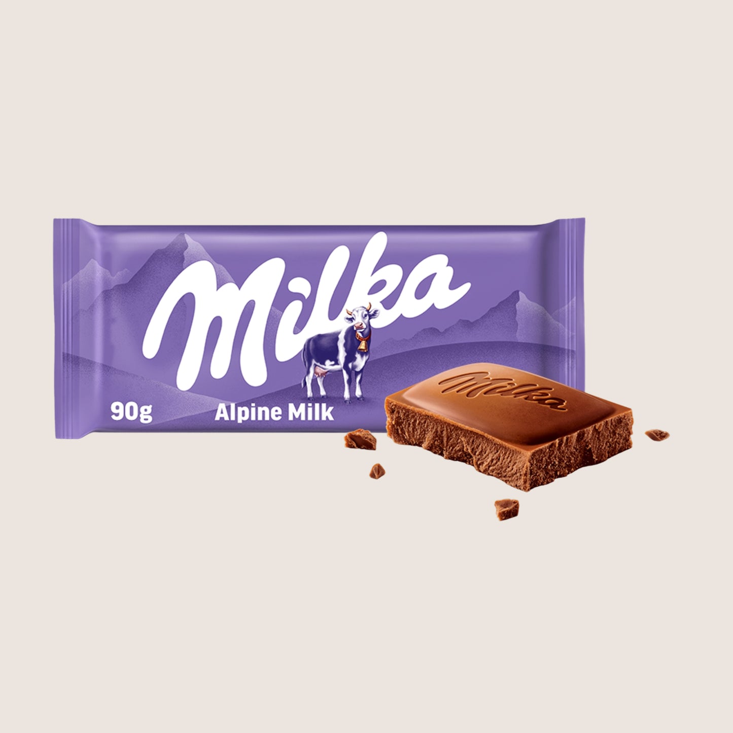 Milka Alpine Milk Chocolate Bar 90g