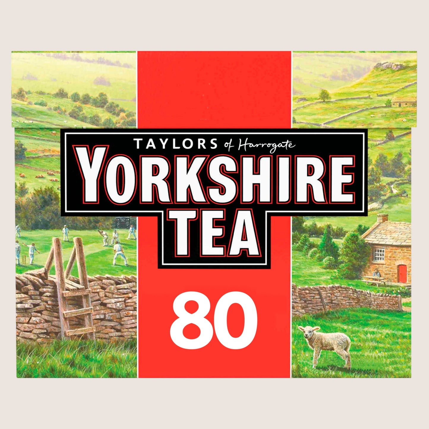 Taylors of Harrogate Yorkshire Tea 80 Tea Bags Vegan Friendly 250g
