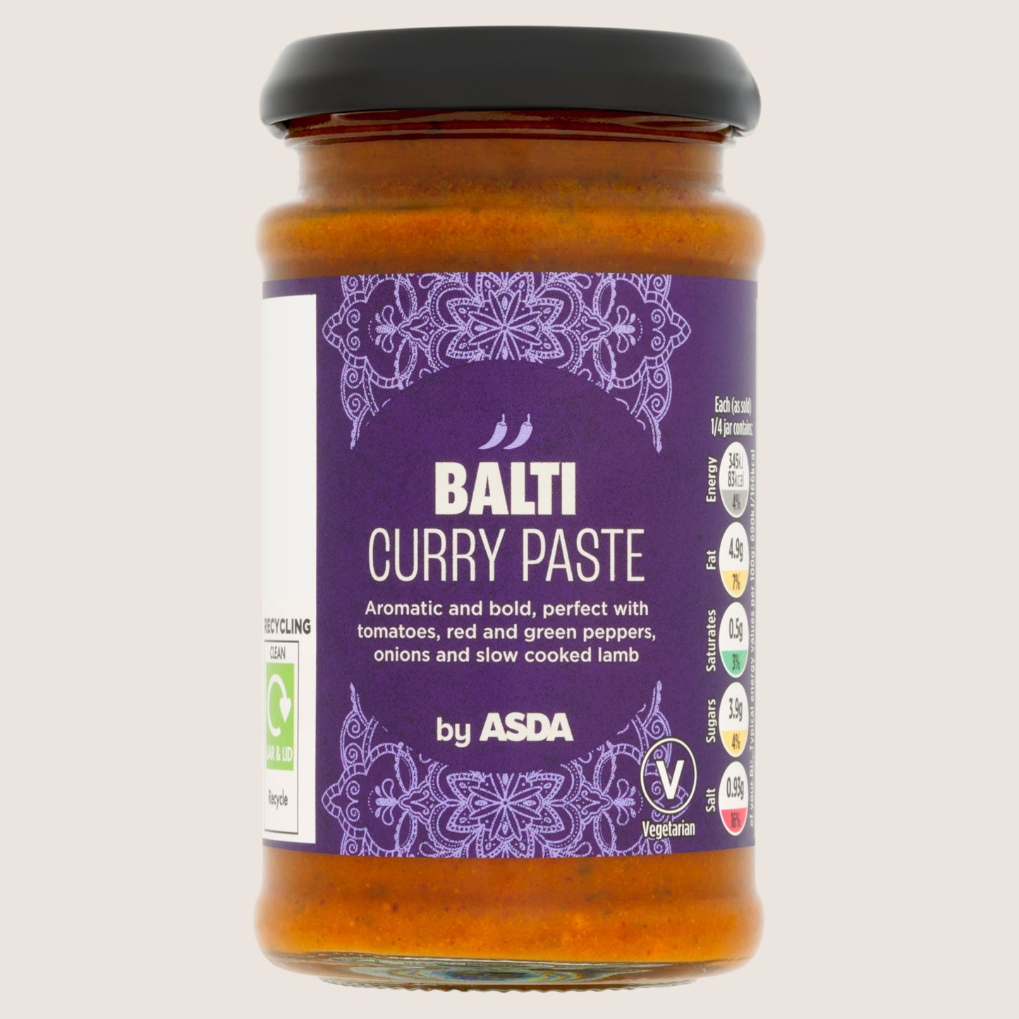 Cook by ASDA ASDA Balti Curry Paste No Artificial Additives 200g