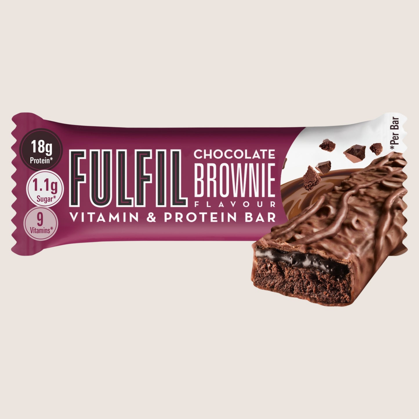 Fulfil Chocolate Brownie Flavour Vitamin & Protein Bar