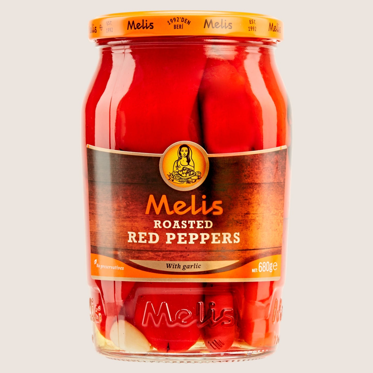 Melis Roasted Red Peppers Free From Preservatives 680g