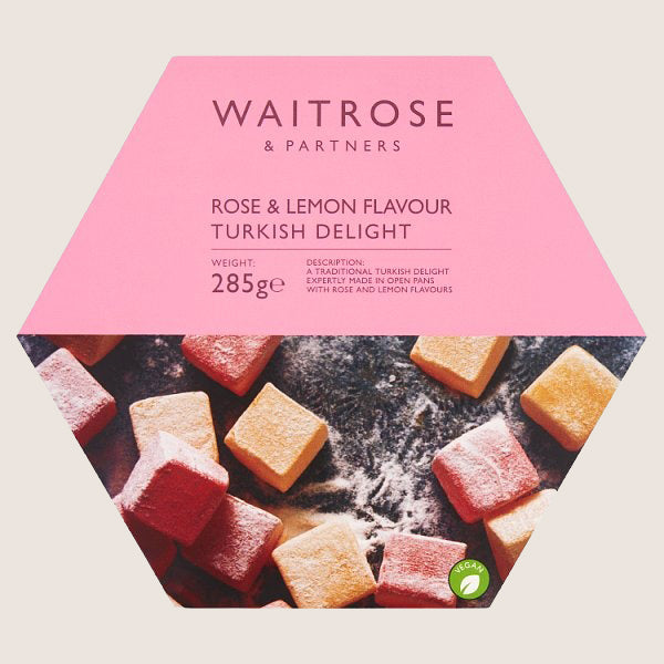 Waitrose Rose & Lemon Turkish Delight Quality Choice 285G