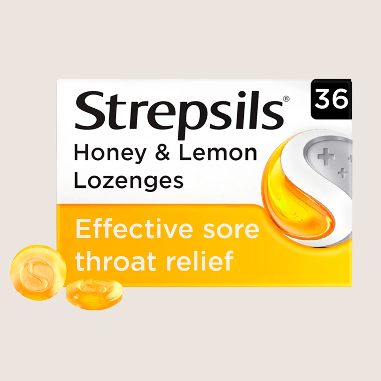 Strepsils Honey & Lemon Lozenges x36 for Sore Throat