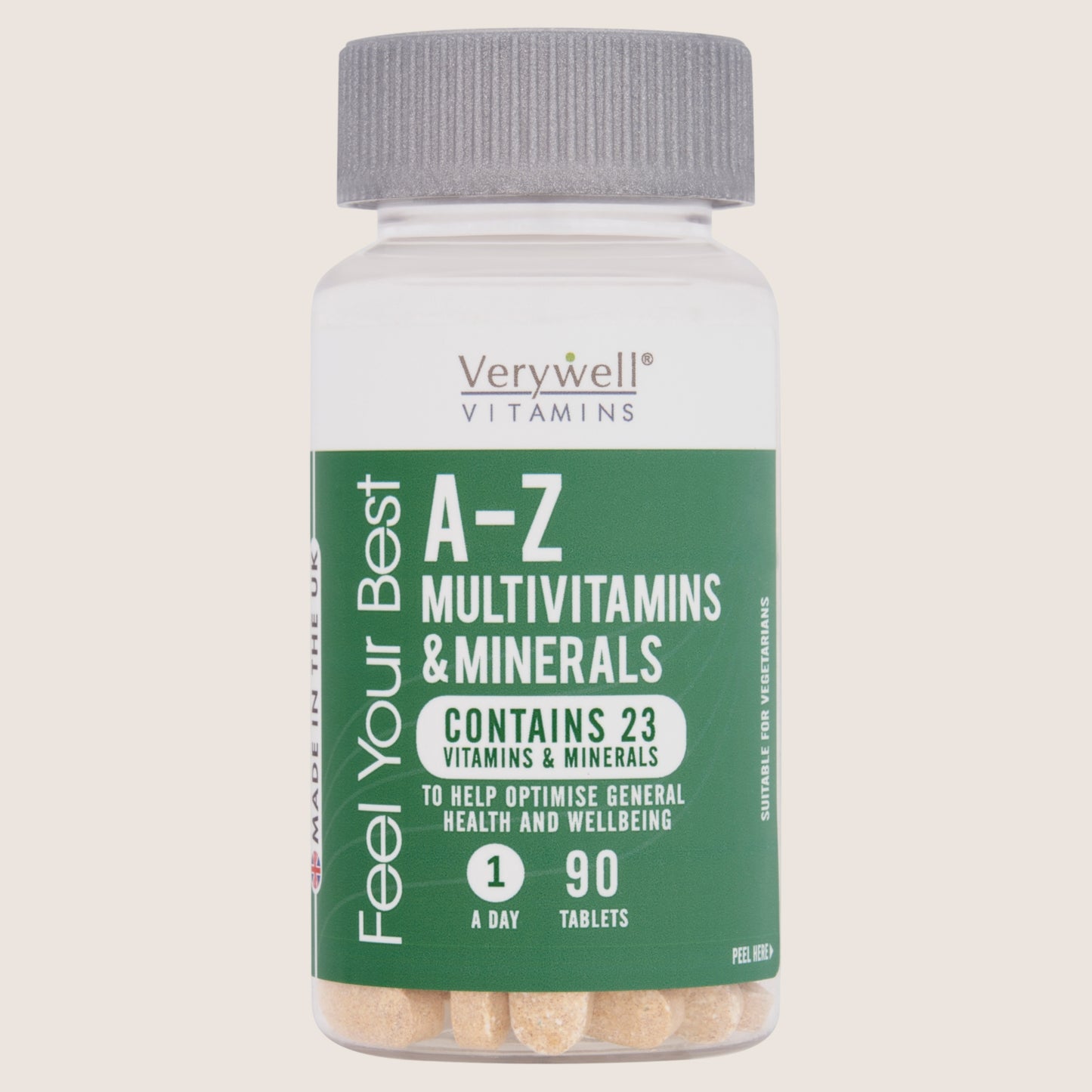 Verywell Feel Your Best A-Z Multivitamins & Minerals 1 A Day 90 Tablets