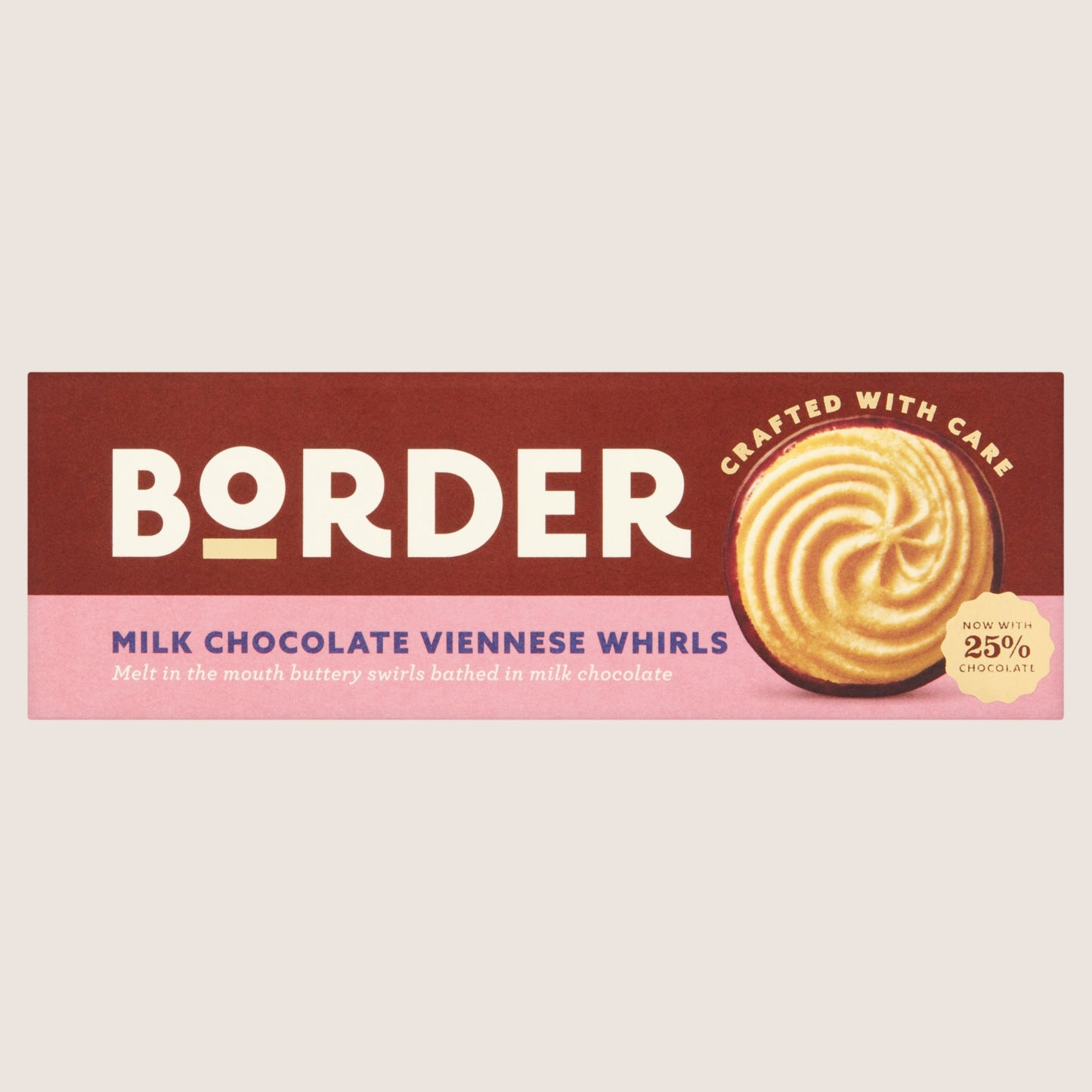 Border Milk Chocolate Viennese Whirls Milk Chocolate 150g