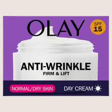 Olay Anti-Wrinkle Firm & Lift Day Cream With SPF15, For Fine Lines & Wrinkles