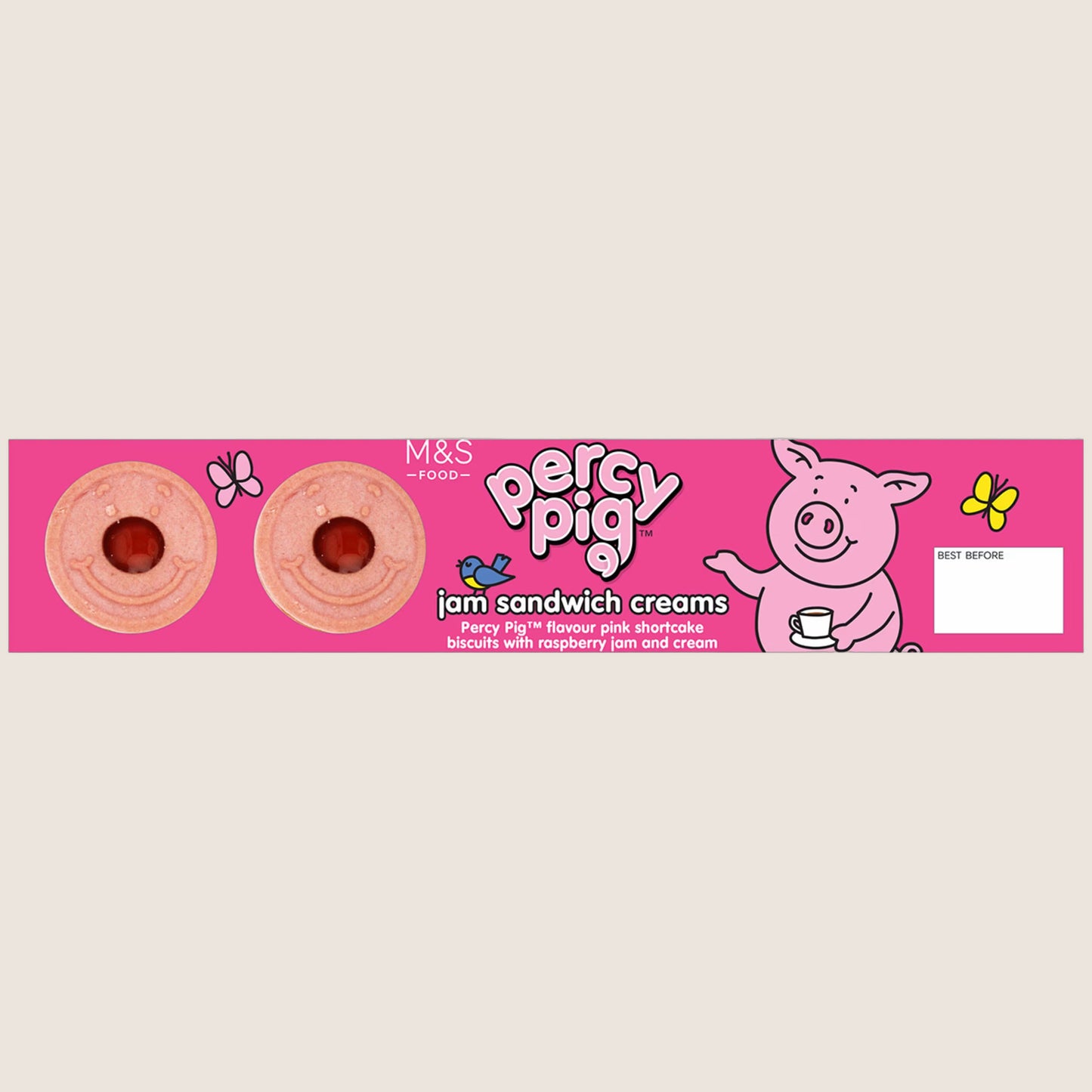 M&S Percy Pig Jam Sandwich Creams 150 g