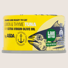 ASDA Lemon & Thyme Tuna with Extra Virgin Olive Oil In Olive Oil 80g