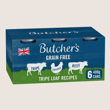 Butcher's Tripe Loaf Recipes Nourishing Food for Dogs Grain Free 6 x 400g