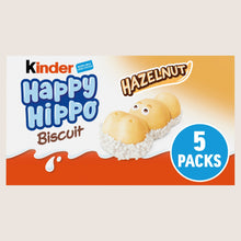 Kinder Happy Hippo Milk Chocolate and Hazelnut Biscuits 5 Pack 5 x 20.7g