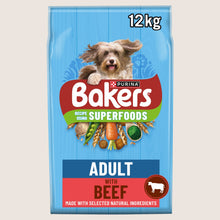 Bakers Superfoods Beef with Vegetables Dry Dog Food Complete Nutrition 12kg