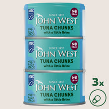 John West No Drain Tuna Chunks with a Little Brine MSC High in Protein 3x100g
