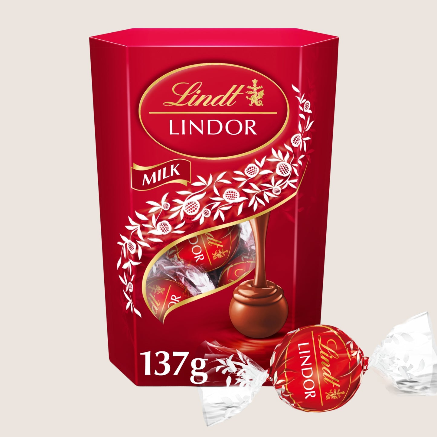 Lindt Lindor Milk Chocolate Truffles Box 137g