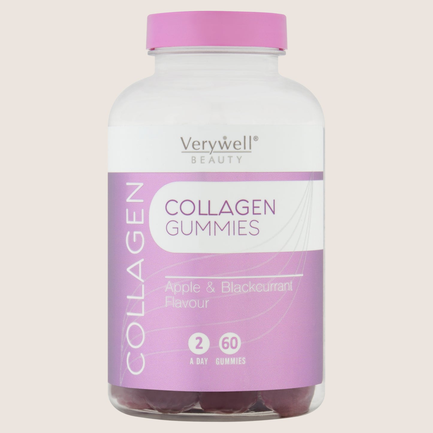 Verywell Beauty Collagen Gummies Apple & Blackcurrant Flavour 60 Gummies