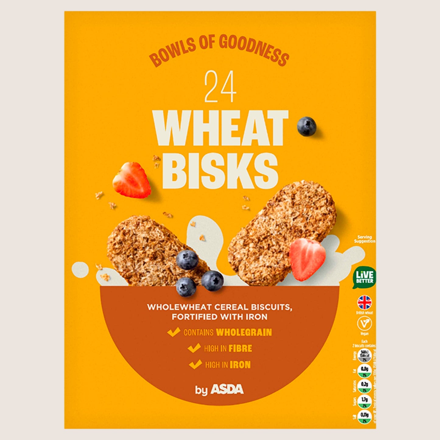 ASDA 24 Wheat Bisks Vitamin Fortified