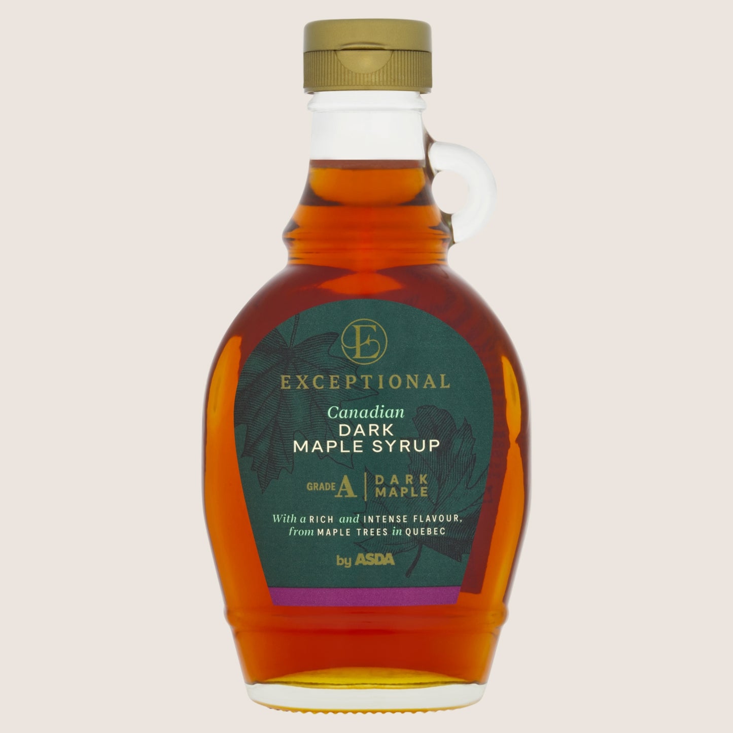 Exceptional by ASDA Canadian Dark Maple Syrup No Artificial Additives 250g