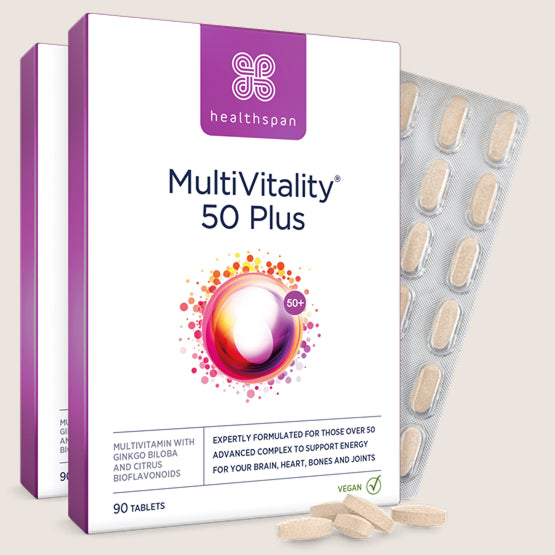 Healthspan MultiVitality® 50 Plus Vegan Friendly 180 tablets