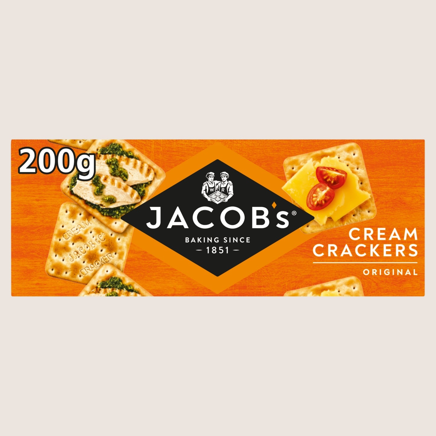 Jacob's Original Cream Crackers Free From Artificial Additives 200g