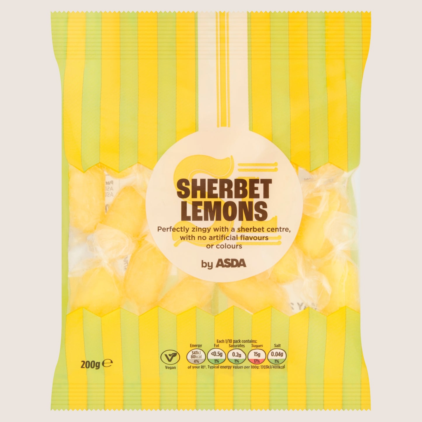 ASDA Sherbet Lemons 200g