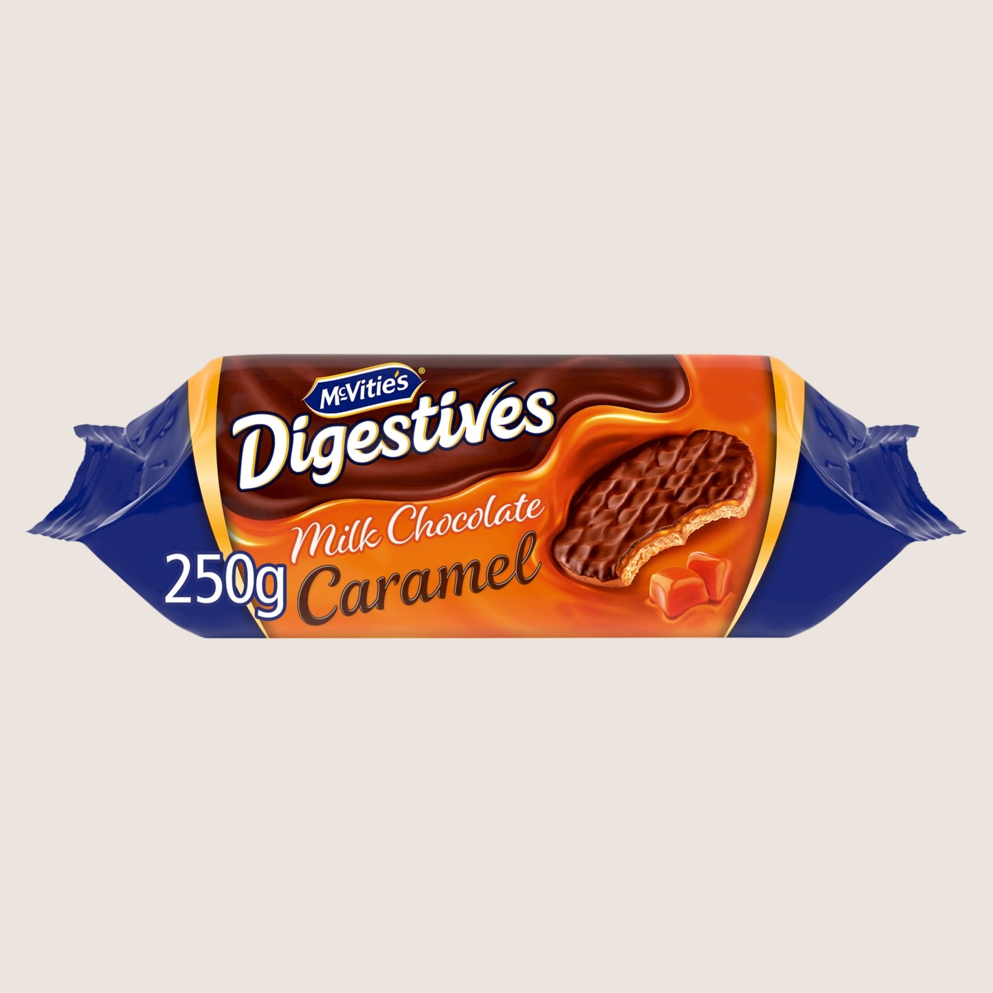 McVitie's Milk Chocolate Digestive Biscuits - The Caramel One Milk Chocolate 250g