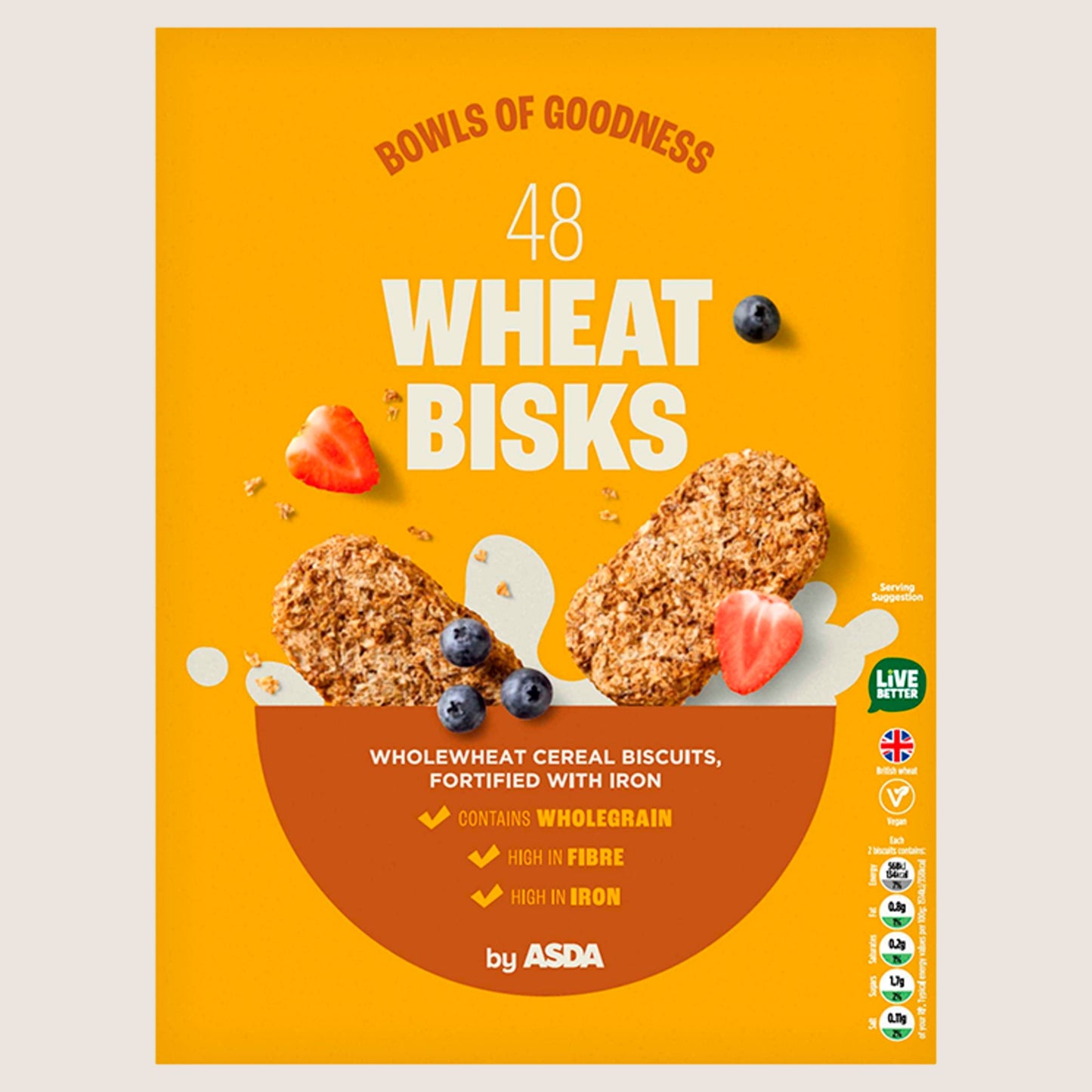 ASDA 48 Wheat Bisk Vitamin Fortified