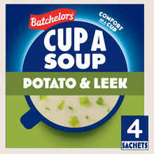 Batchelors Cup a Soup Potato & Leek 4 Instant Soup Sachets No Artificial Additives 107g
