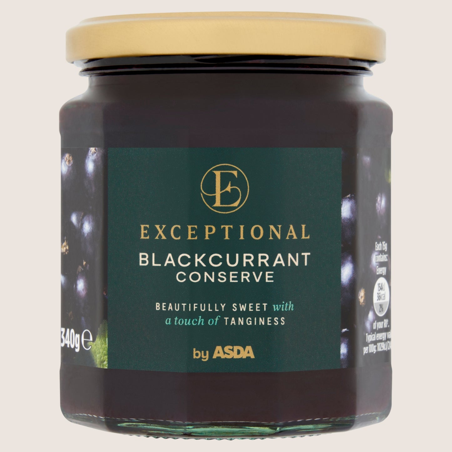 Exceptional by ASDA Exceptional by Blackcurrant Conserve Premium Recipe 340g