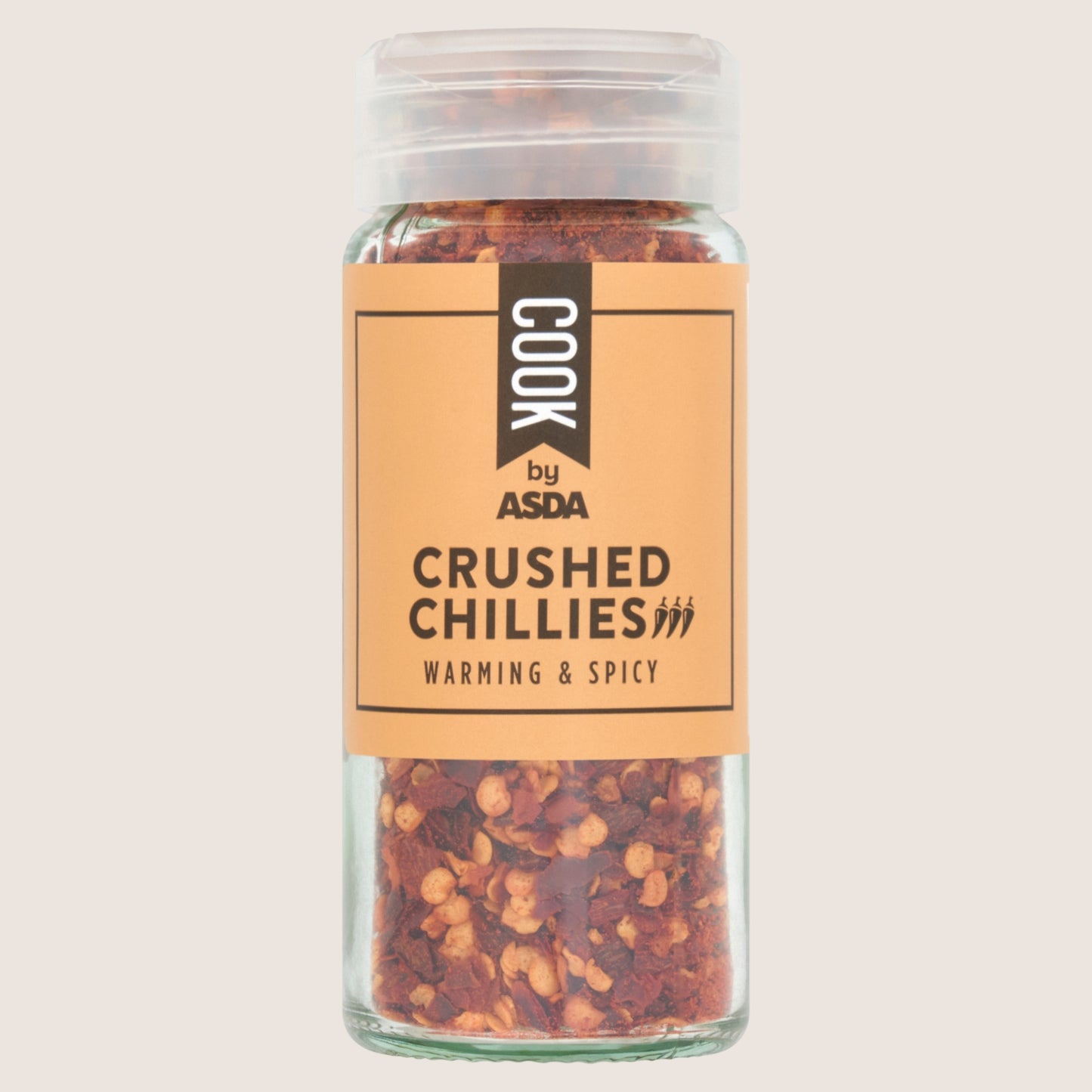 Cook by ASDA Cook Crushed Chillies No Artificial Additives 28g