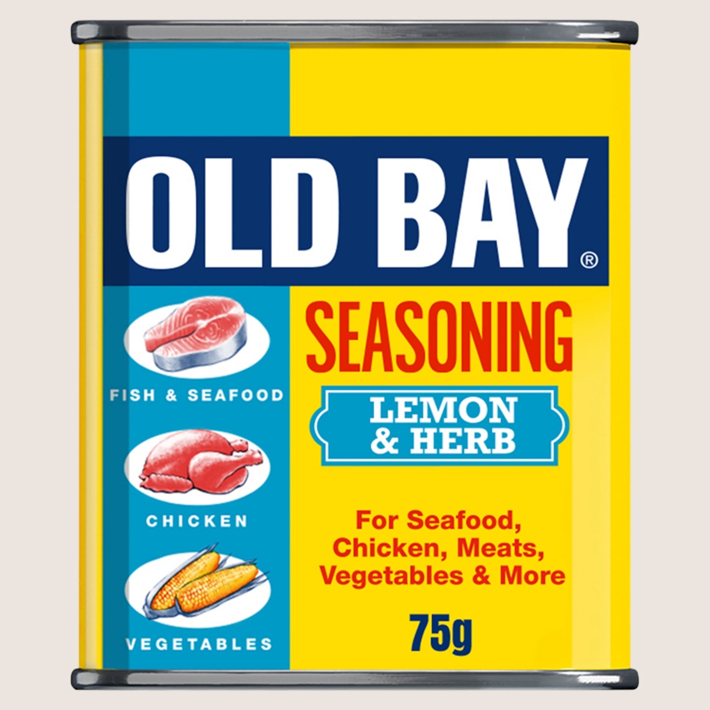 Old Bay Lemon & Herb Seasoning No Artificial Additives 75G
