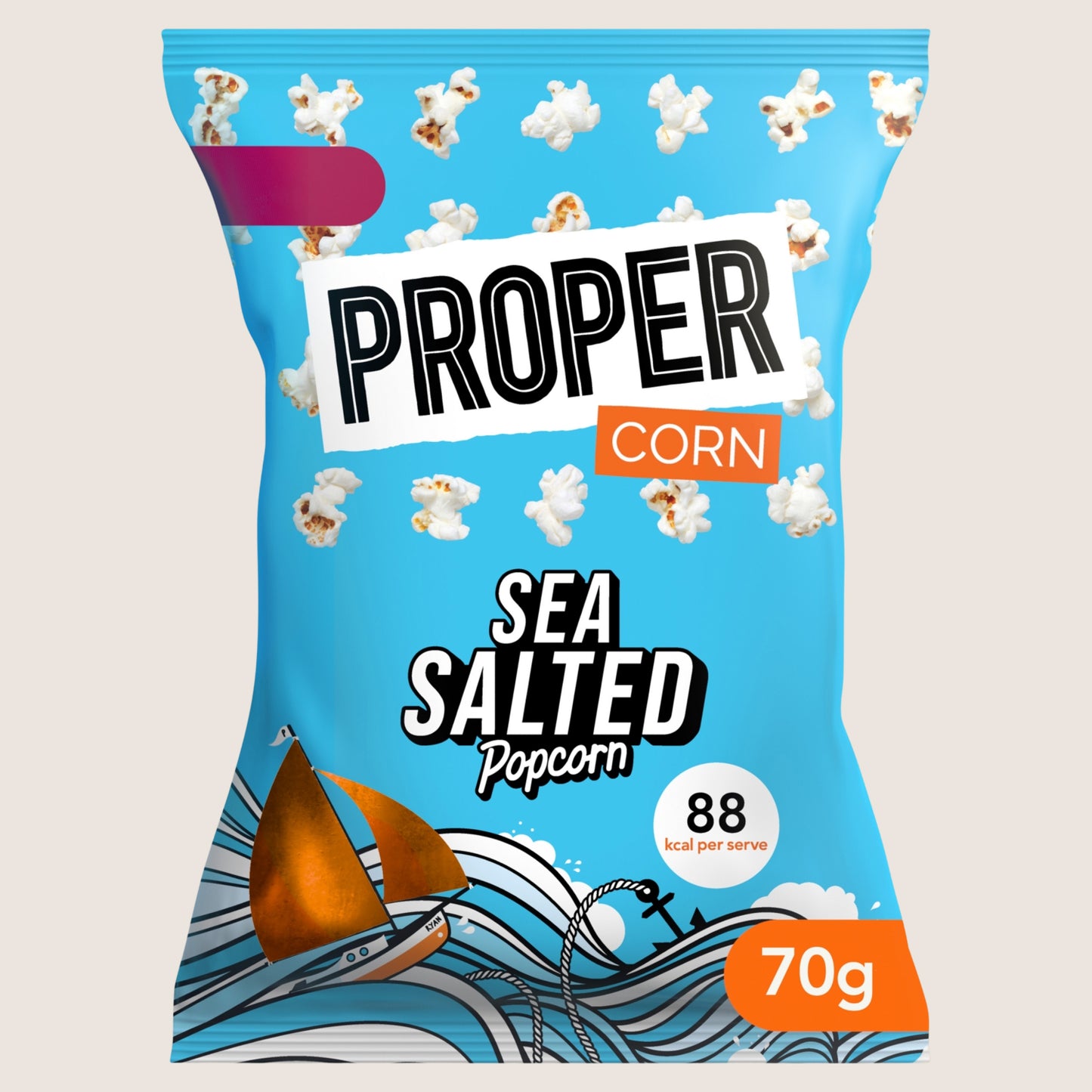 Proper corn Sea Salted Popcorn Gluten Free 70g