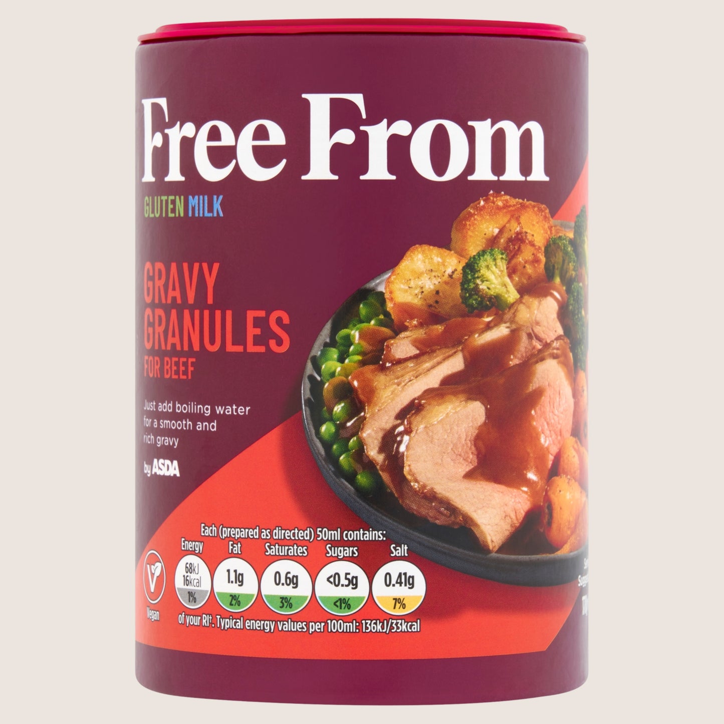ASDA Free From Free From by Gravy Granules for Beef No Artificial Additives 170g