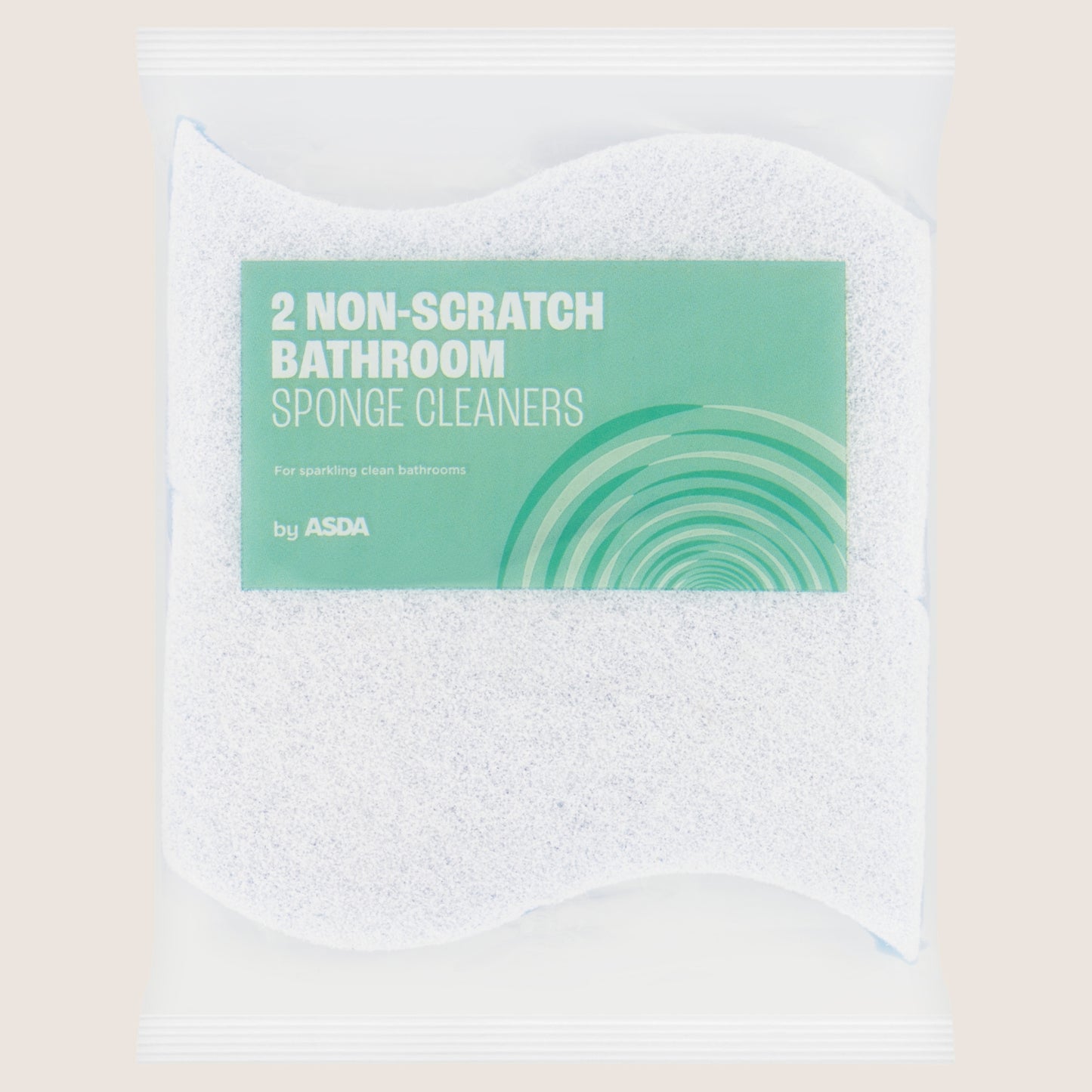 ASDA 2 Non-Scratch Bathroom Sponge Cleaners