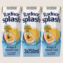 Radnor Orange & Passion Fruit Still Flavoured Spring Water Still 3 x 250ml