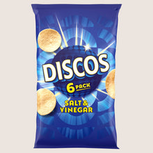 Discos Salt & Vinegar Crisps No Artificial Additives 6 Pack