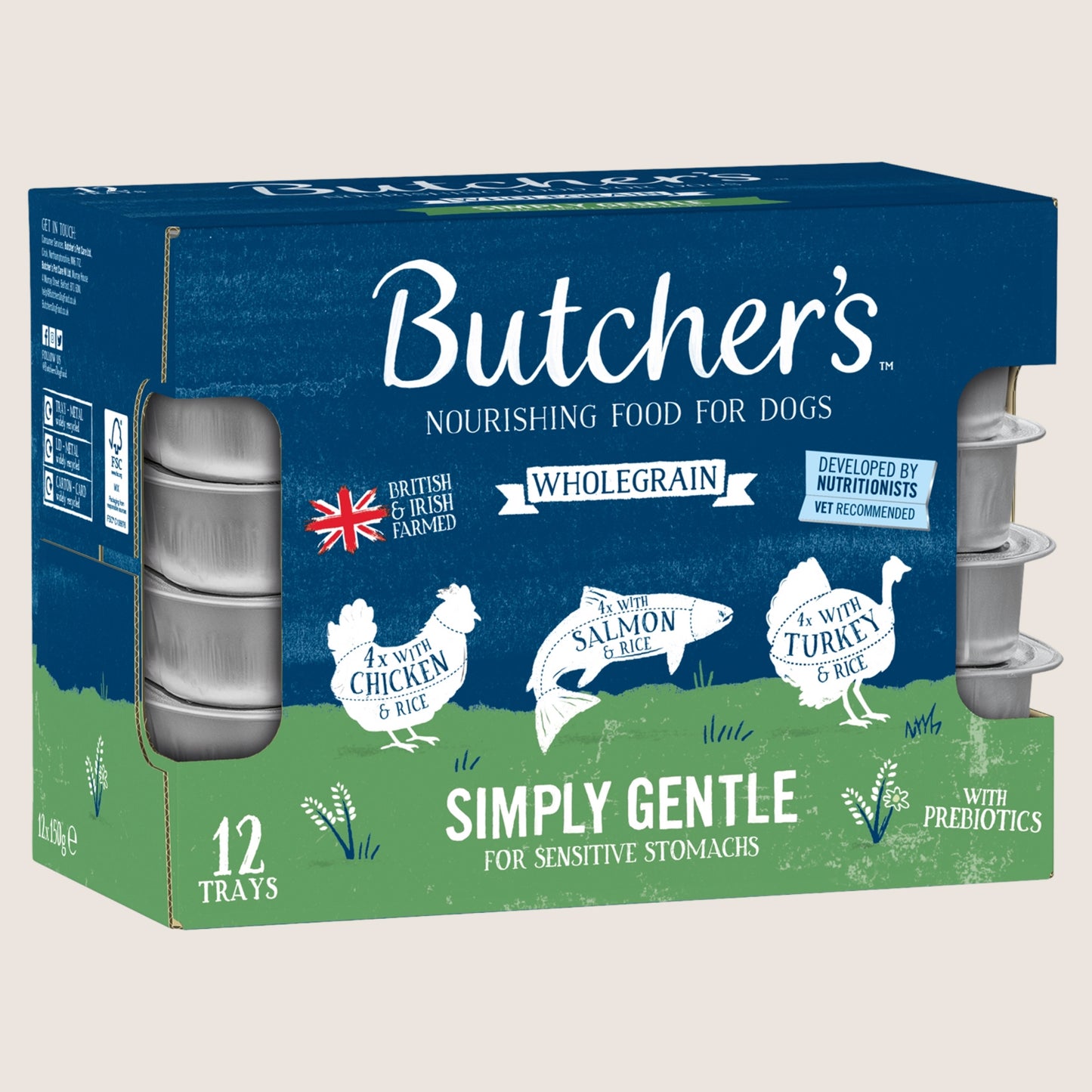 Butcher's Simply Gentle Nourishing Food for Dogs Nutritionally Complete 12 x 150g