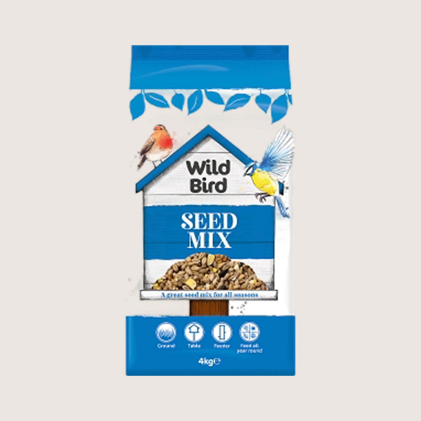 Wild Bird Seed Mix Nutritionally Complete 4kg