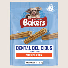 Bakers Dental Delicious Medium Chicken Dog Chews Dental Care 200g