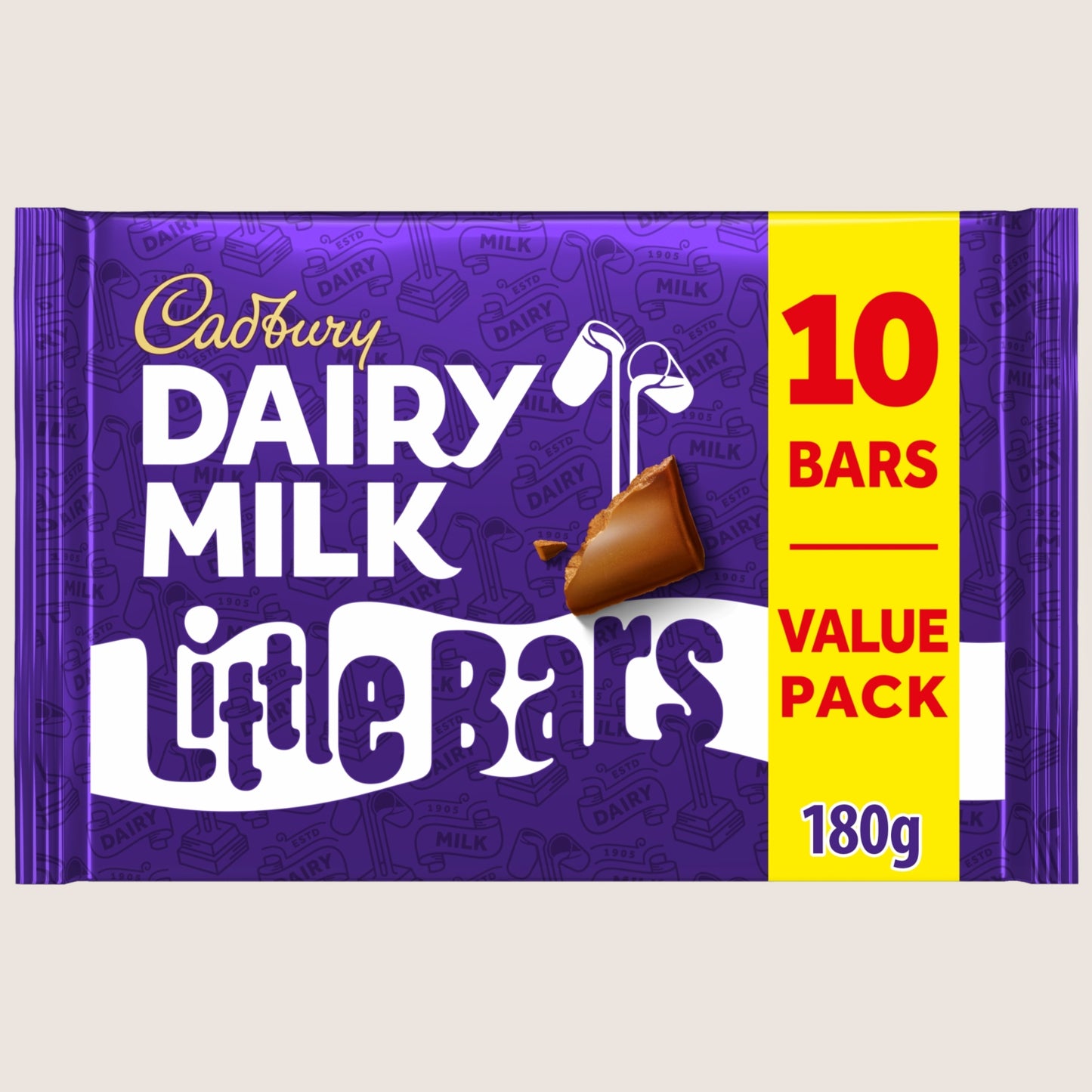 Cadbury Dairy Milk Little Bar Chocolate 10 Pack 10 x 18g