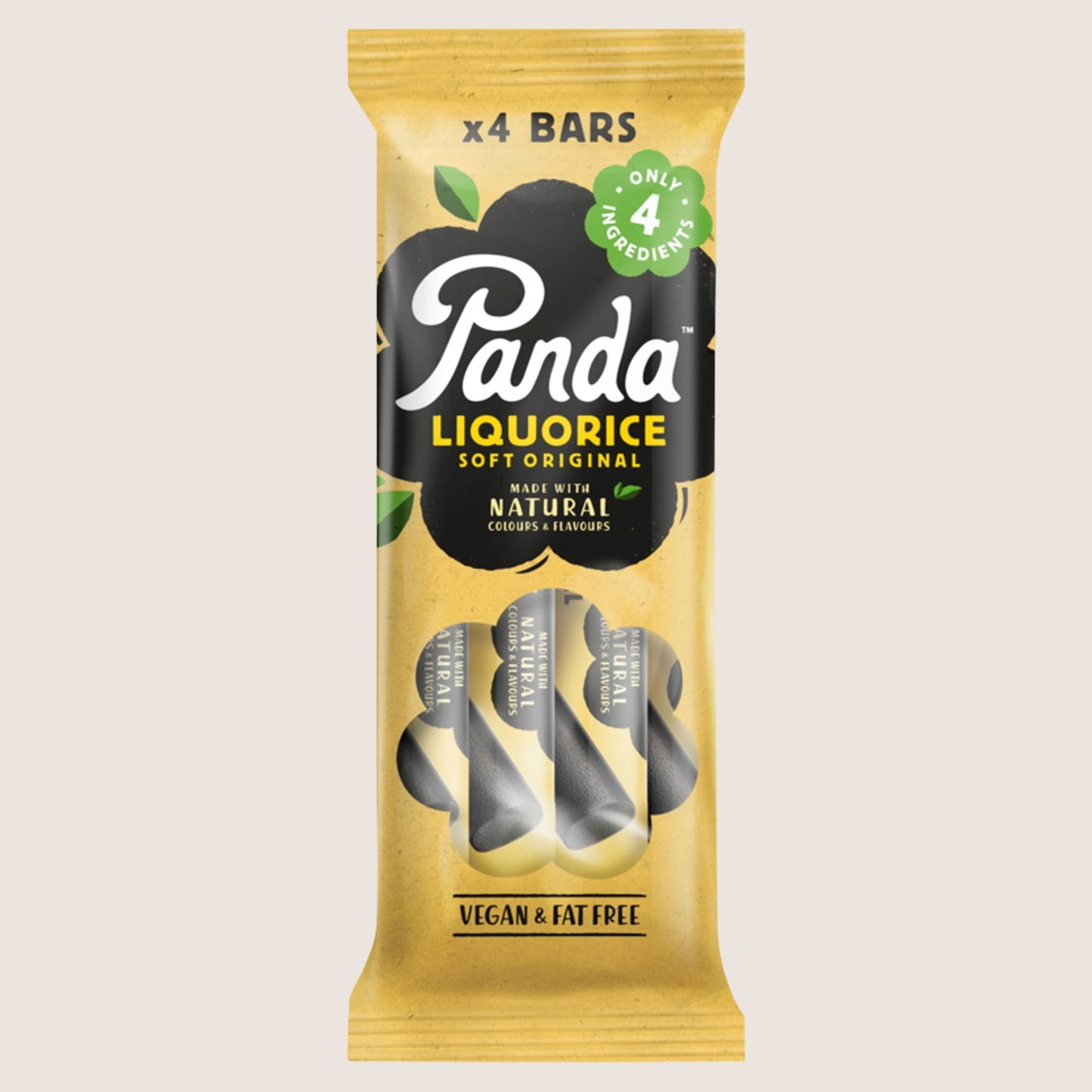 Panda Original Liquorice 4 Bars 128g