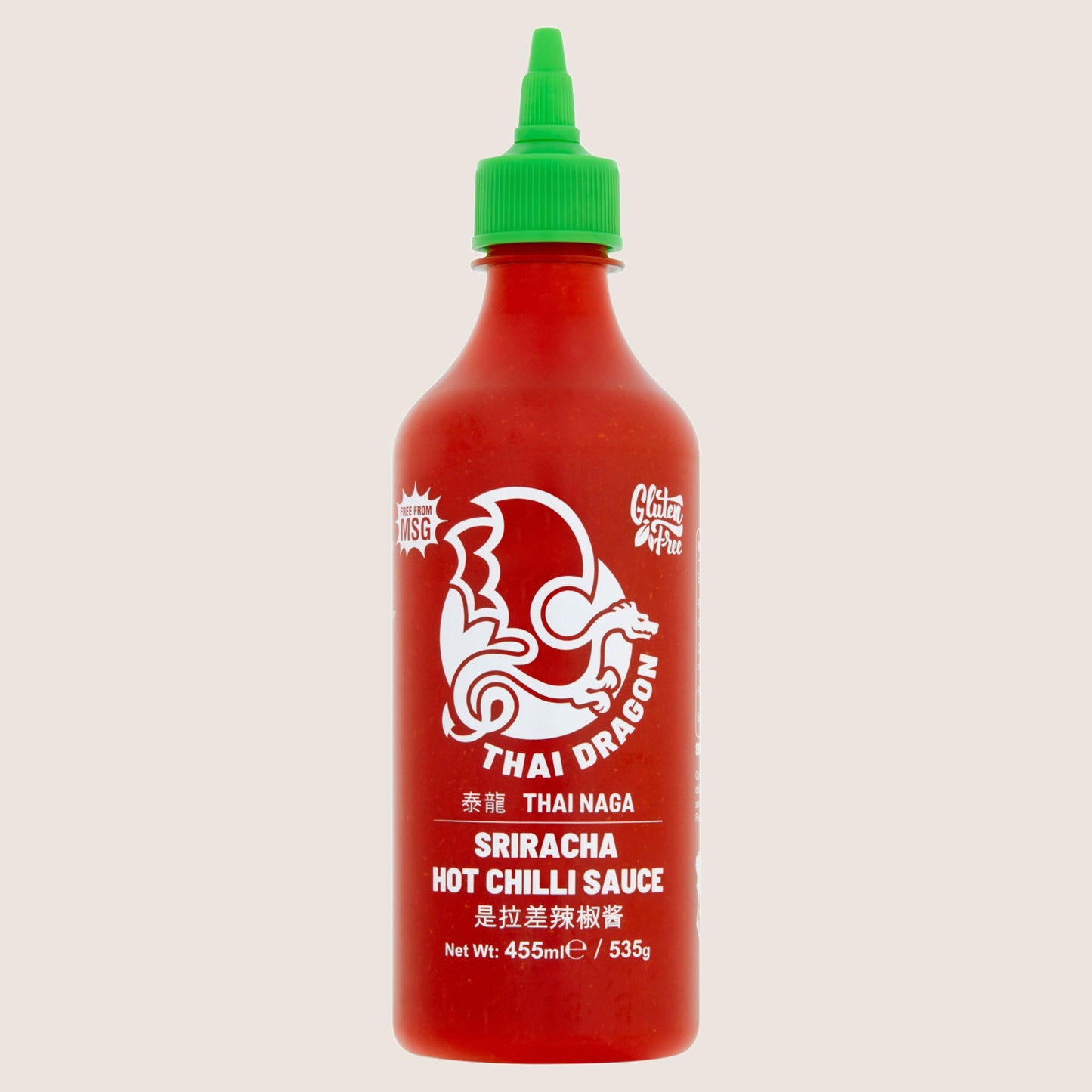 Thai Dragon Sriracha Hot Chilli Sauce Gluten Free Halal 455ml