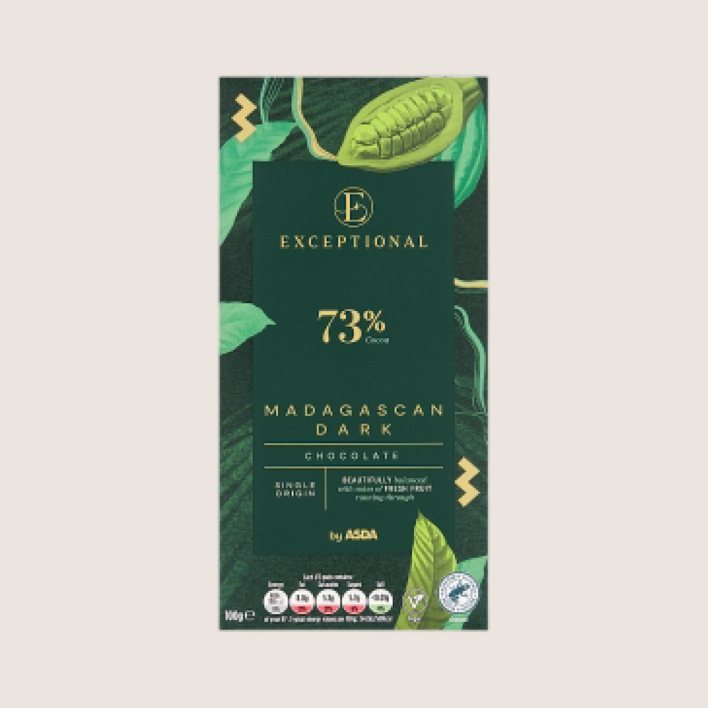 Exceptional by ASDA Madagascan Dark Chocolate 100g