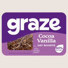 Graze 3 Flapjack Fingers Cocoa Vanilla Oat Boosts Vegan Friendly 50g